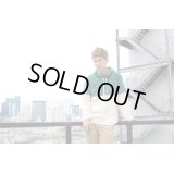 DISCOVERED - Green / OffWhite バイカラーハイネックスウェット