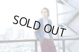 Used - Khaki / Blue モヘアニットカーディガン