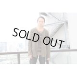 Used - Khaki カットオフカーディガン