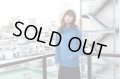 [30%OFF] Used - Blue ポケット付きハイネックブークレニットセーター