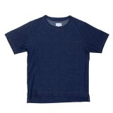 yotsuba - Shortsleeve Denim Tops [Indigo]