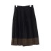 画像4: JUNYA WATANABE - Black / Brown チェック柄切り替えスカート