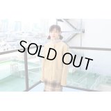 Used - Beige フェイクスウェードノーカラージャケット