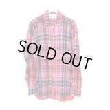 COMME des GAR?ONS SHIRT - Red チェック柄ウールスウィングトップ