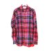 画像1: COMME des GARÇONS SHIRT - Red チェック柄ウールスウィングトップ (1)