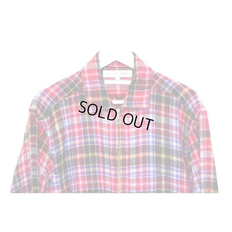 画像3: COMME des GARÇONS SHIRT - Red チェック柄ウールスウィングトップ