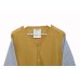 画像3: DIGAWEL - Blue / Yellow チェックシャツ袖切り替えニットカーディガン (3)