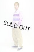 COMME des GAR?ONS HOMME - Purple ボーダー切り替えシャツ