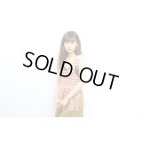 Used - Orange フリンジ付きレース編みニットトップス