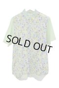 COMME des GAR?ONS SHIRT - Green 総柄半袖シャツ