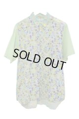 COMME des GAR?ONS SHIRT - Green 総柄半袖シャツ