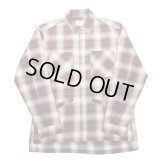 yotsuba - Cotton & Rayon Shadow Check Shirt [Red]