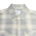 画像4: yotsuba - Cotton & Rayon Shadow Check Shirt [Gray]