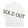 yotsuba - Cotton & Rayon Shadow Check Shirt [Gray]