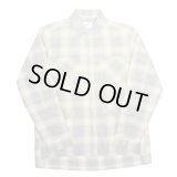 yotsuba - Cotton & Rayon Shadow Check Shirt [Gray]