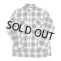 yotsuba - Cotton & Rayon Shadow Check Shirt [Black]
