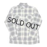 yotsuba - Cotton & Rayon Shadow Check Shirt [Black]