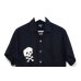 画像6: 東洋エンタープライズ - Black スカル刺繍入り半袖解禁シャツ