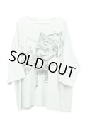 DIET BUTCHER SLIM SKIN - Gray プリントビッグTシャツ