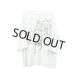 DIET BUTCHER SLIM SKIN - Gray プリントビッグTシャツ