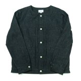 yotsuba - Nocollar Button Jaket [Black]