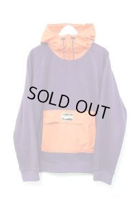 Supreme - Purple / Orange フリースプルオーバーパーカー