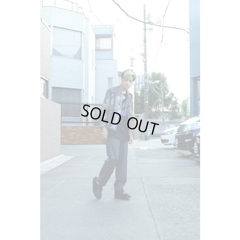 画像4: soe - Gray 総柄ライダースジャケット