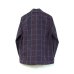 画像2: URU - Purple チェック柄パジャマシャツ (2)