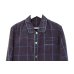画像3: URU - Purple チェック柄パジャマシャツ (3)