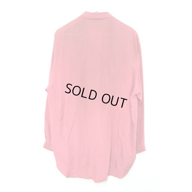 画像2: Y's - Pink レーヨンビッグシャツ
