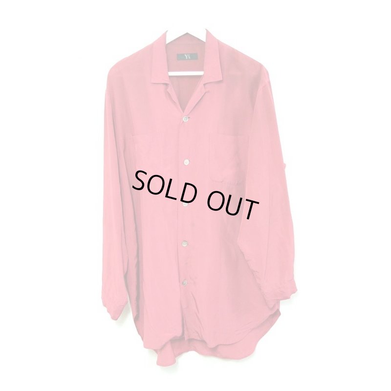 画像1: Y's - Pink レーヨンビッグシャツ