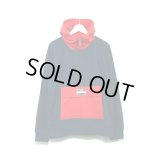 Supreme - Navy / Red フリースプルオーバーパーカー