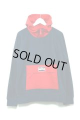 Supreme - Navy / Red フリースプルオーバーパーカー