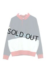 C.E - Navy / White スウェットポロシャツ
