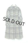 Aquascutum - Black / White チェック柄ロングコート