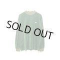 LACOSTE - Green ハイネックベロアトップス
