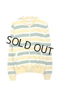 DRIES VAN NOTEN - Yellow / Green ボーダー柄ジップアップブルゾン