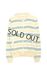 DRIES VAN NOTEN - Yellow / Green ボーダー柄ジップアップブルゾン