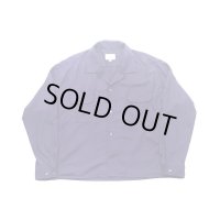 yotsuba - Rayon Open Collar Shirt [Purple]