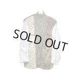 COMME des GARCONS HOMME HOMME - Khaki リバースデザインファー切り替えテーラードジャケット