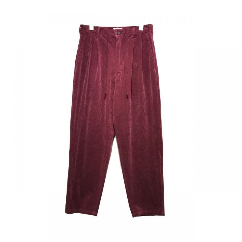 画像1: yotsuba - Corduroy Wide Pants [WINE RED]