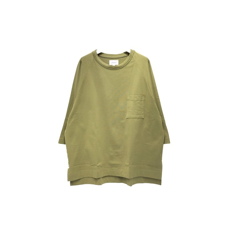 画像1: yotsuba - Raglan Pocket T-Shirt [Khaki] 