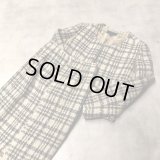 COMME des GARCONS - Beige / Black ノーカラージャケットセットアップ