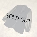 COMME des GARCONS HOMME PLUS - Navy × Black 袖切り替えジップアップジャケット