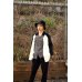 画像3: TARO HORIUCHI - White × Black ストライプ柄切り替えセットアップ 