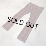 JUNYA WATANABE MAN - Red チェック柄ボンテージデザインパンツ