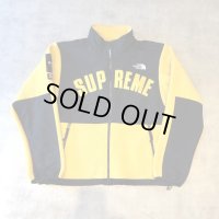 Supreme × THE NORTHFACE - Yellow × Black 切り替えフリースジャケット