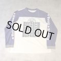 Supreme - White × Purple フットボールロングスリーブTシャツ