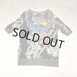 Vivienne Westwood -  Black 総グラフィック半袖ニット