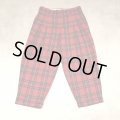 COMME des GARCONS HOMME PLUS - Red チェック柄2タックパンツ